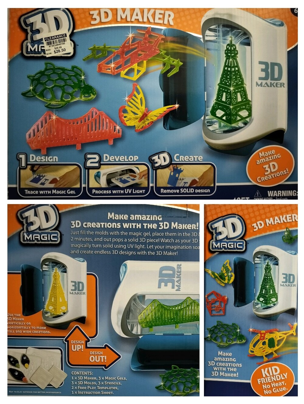 Tech4Kids 3D Magic Maker Complete Set DISCONTINUED 2015 UV Chamber & Molds Only